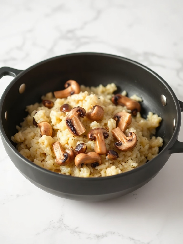 risotto champignon preparation
