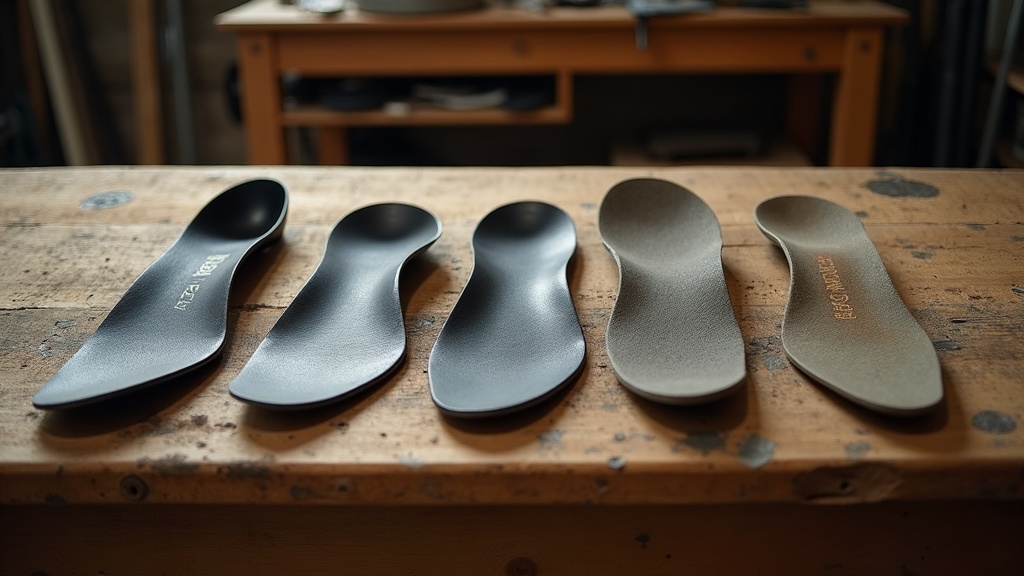Selección de plantillas de reemplazo para botas de trabajo con distintos soportes y materiales