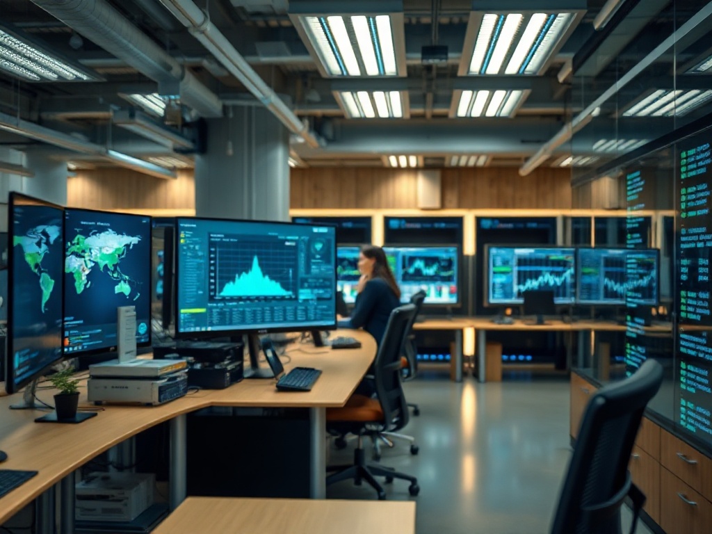 Illustration of AI agents automating large-scale financial modeling processes