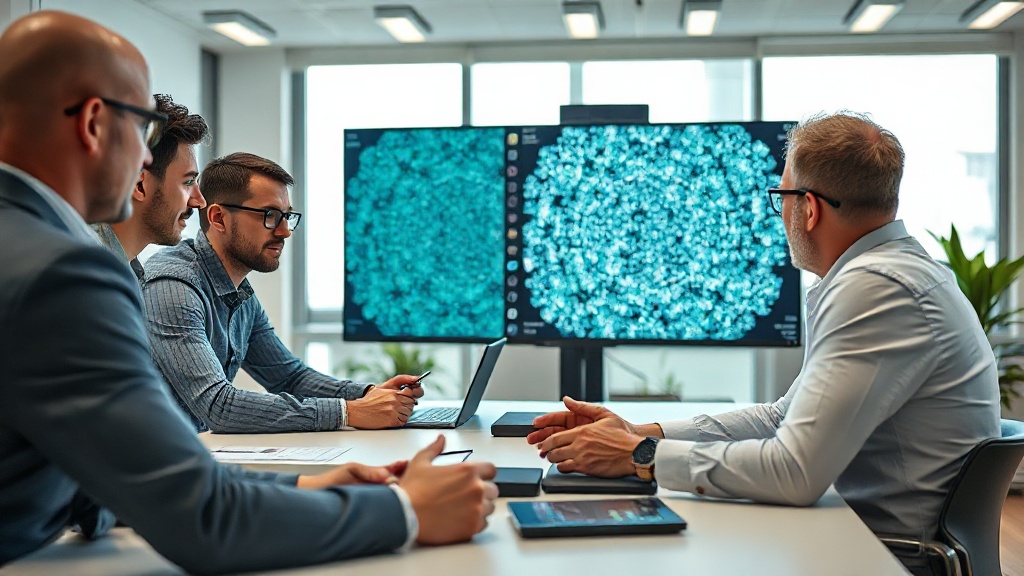 AI model analyzing high-resolution images of semiconductor wafers for defects