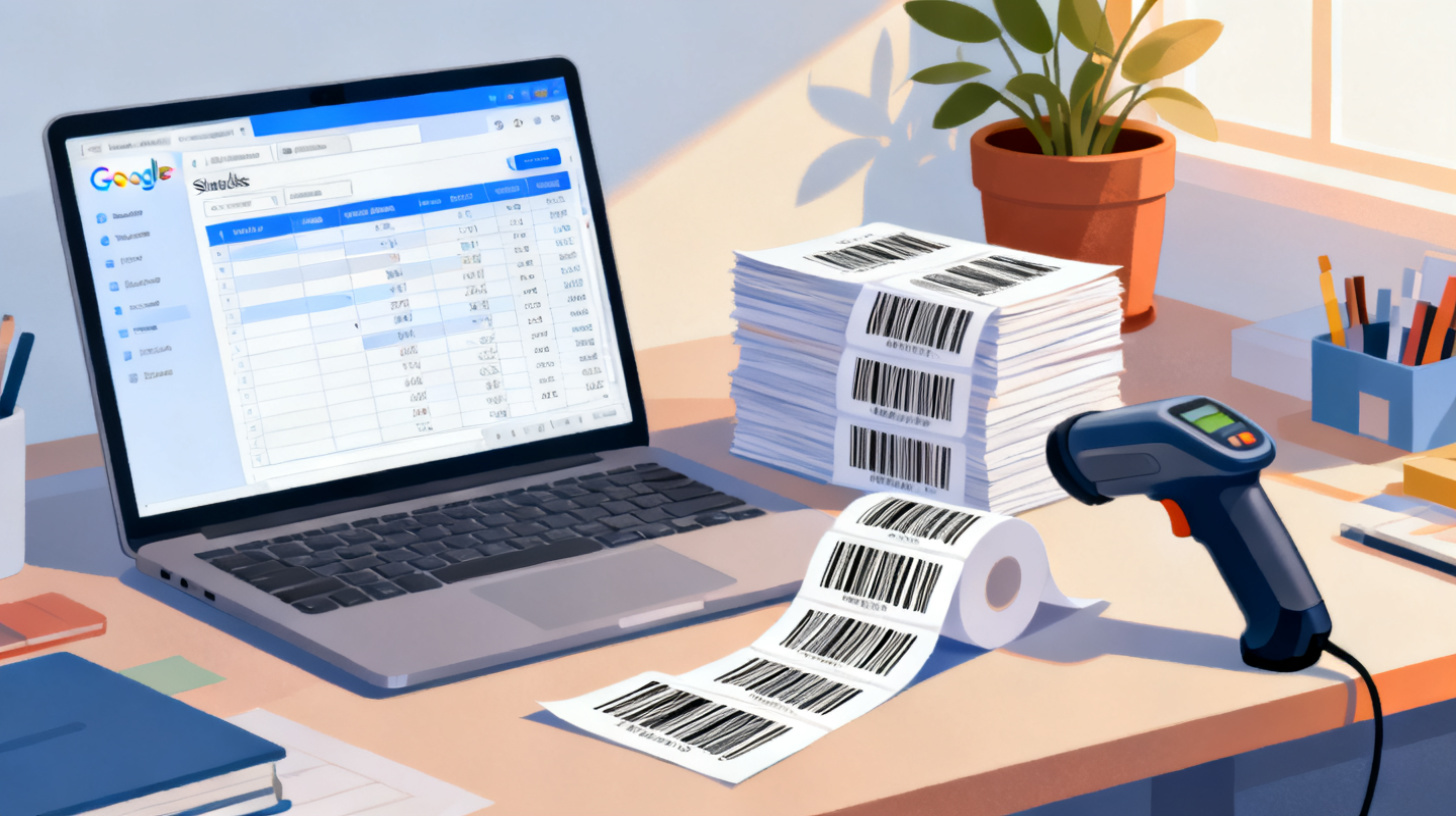 How to Print Barcode and Inventory Labels from Google Sheets