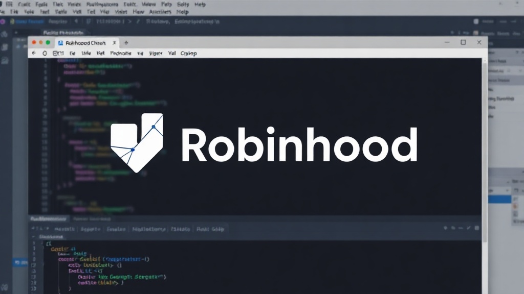 Robinhood Chain logo with abstract blockchain network graphic