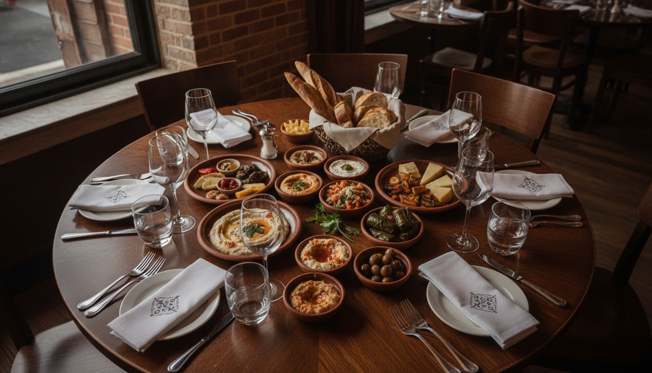 Petites assiettes à partager dans un restaurant montréalais
