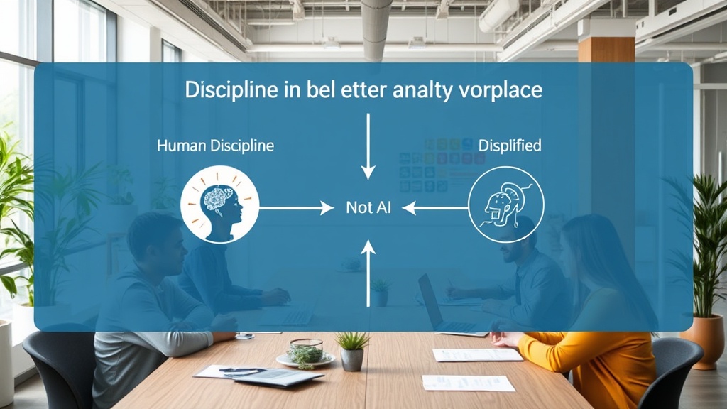 A diagram illustrating the relationship between human discipline and AI tool effectiveness.