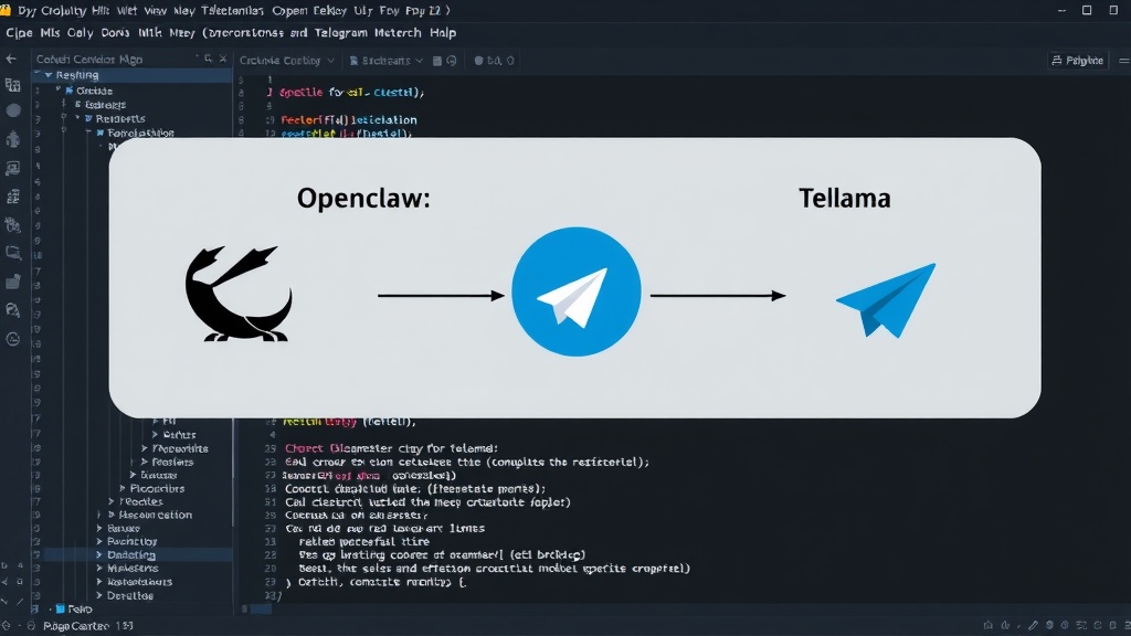 Diagram showing OpenClaw and Ollama interaction with Telegram