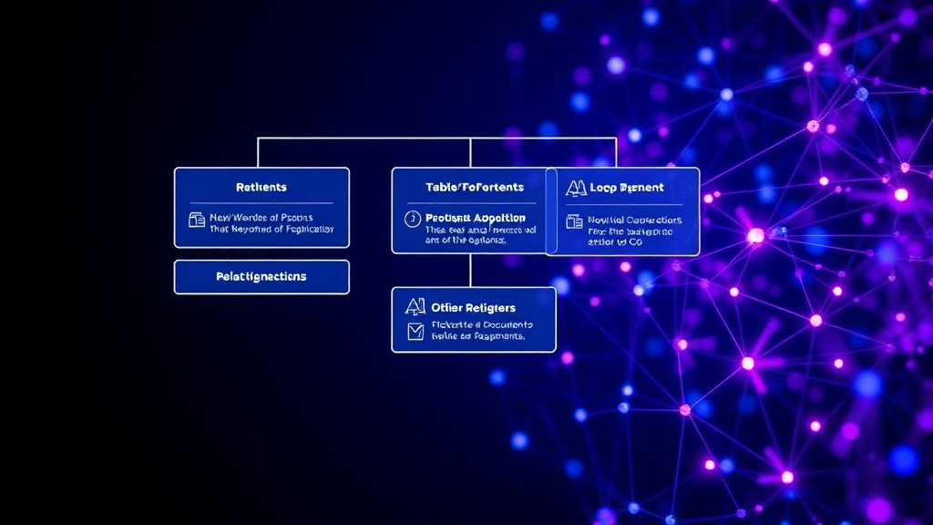 Diagram illustrating the hierarchical retrieval process using a document's table of contents
