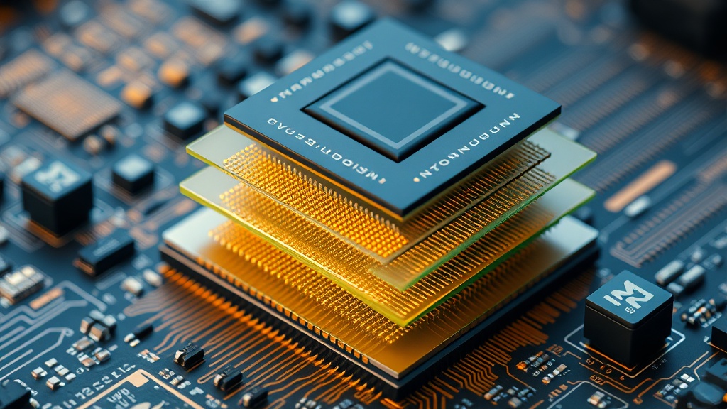 Schematic illustrating the complex layers of a modern semiconductor manufacturing process