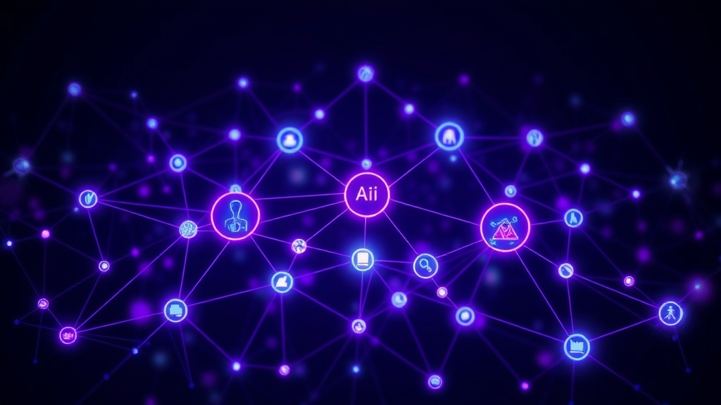 Diagram illustrating interconnected AI agents discovering and utilizing each other's skills