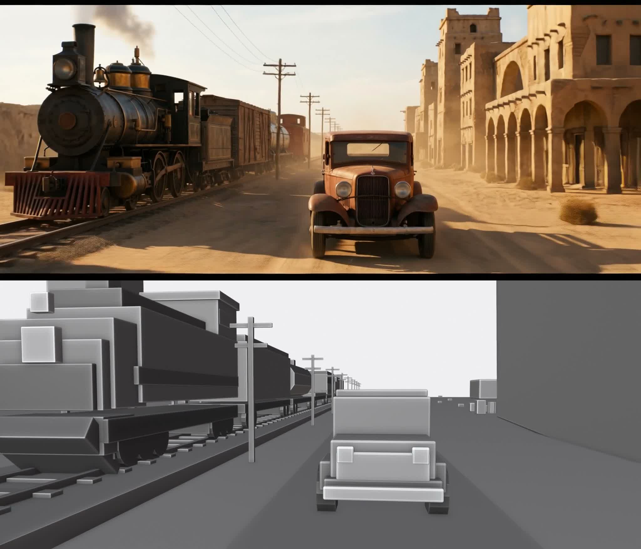 Generated video vs clay, frame-accurate