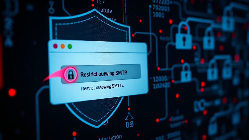 cPanel interface showing the 'Restrict outgoing SMTP' toggle and its implications