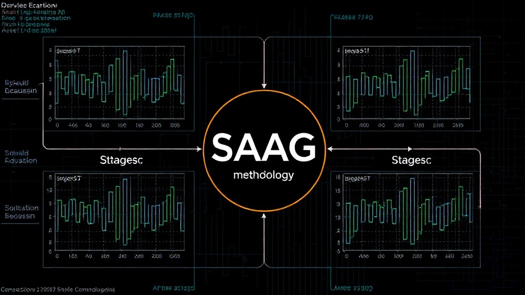 A visual representation of the SAAG methodology, illustrating the four-stage process.