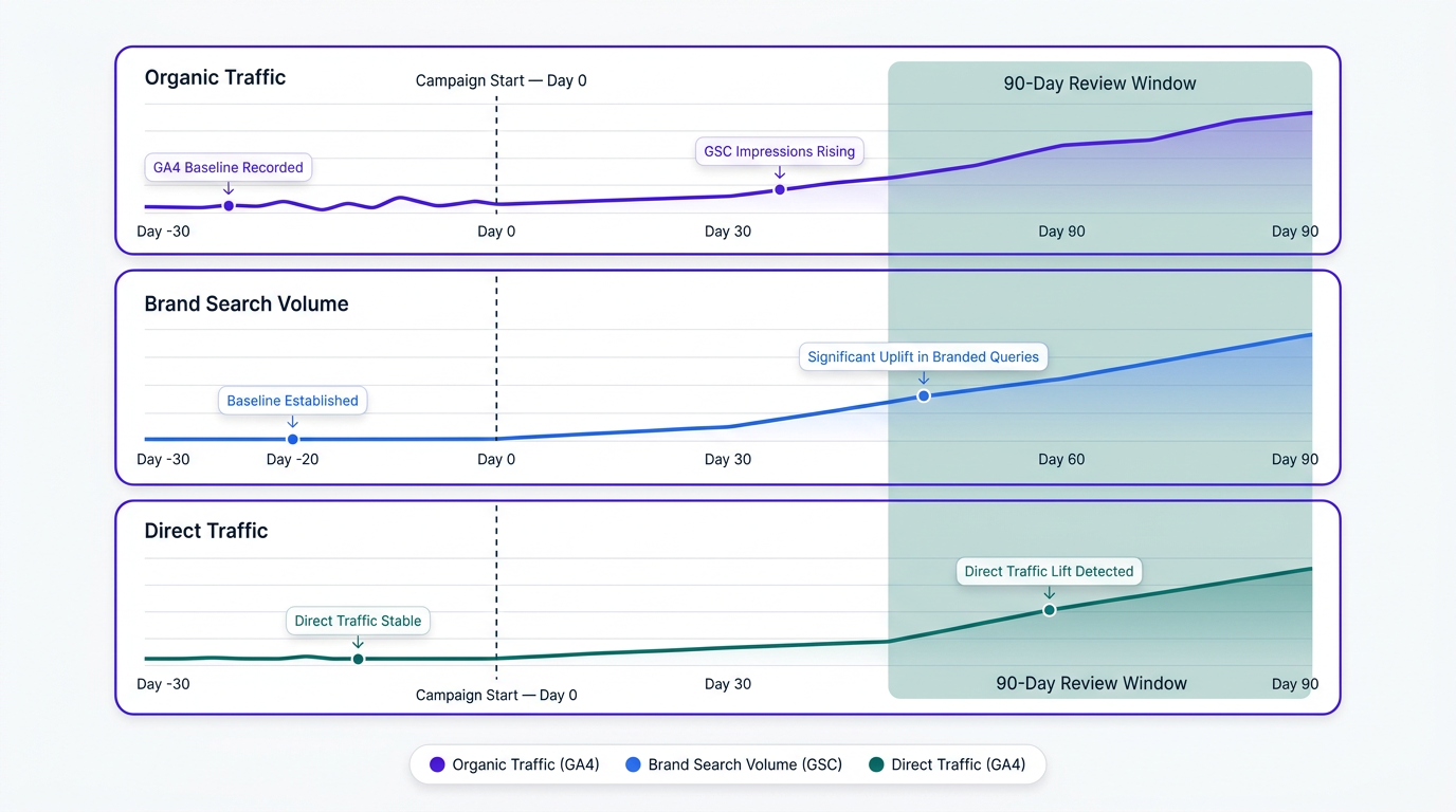 Google preferred sources small publishers analytics dashboard with 90-day campaign review window