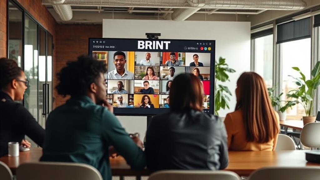 BRINT Online School's virtual classroom interface showing student engagement features