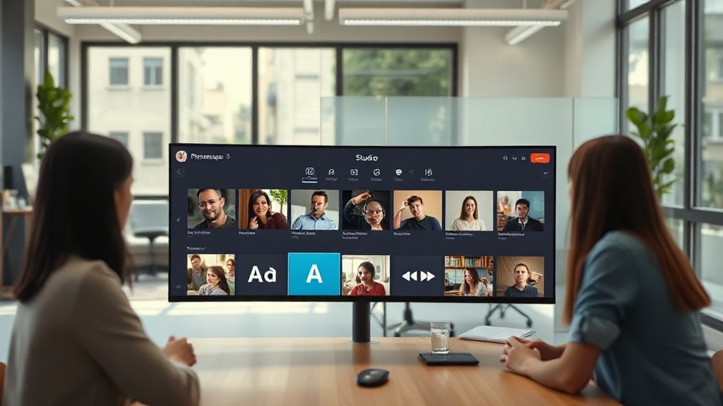 Picturesque AI Studio interface showcasing tabs for image, video, audio, and editing