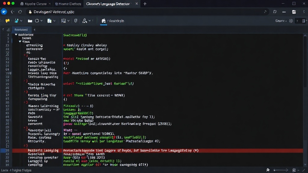 Developer console showing successful execution of Chrome's Language Detector API
