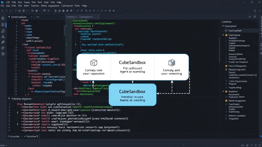 Diagram illustrating CubeSandbox architecture and isolation layers for AI agent code execution