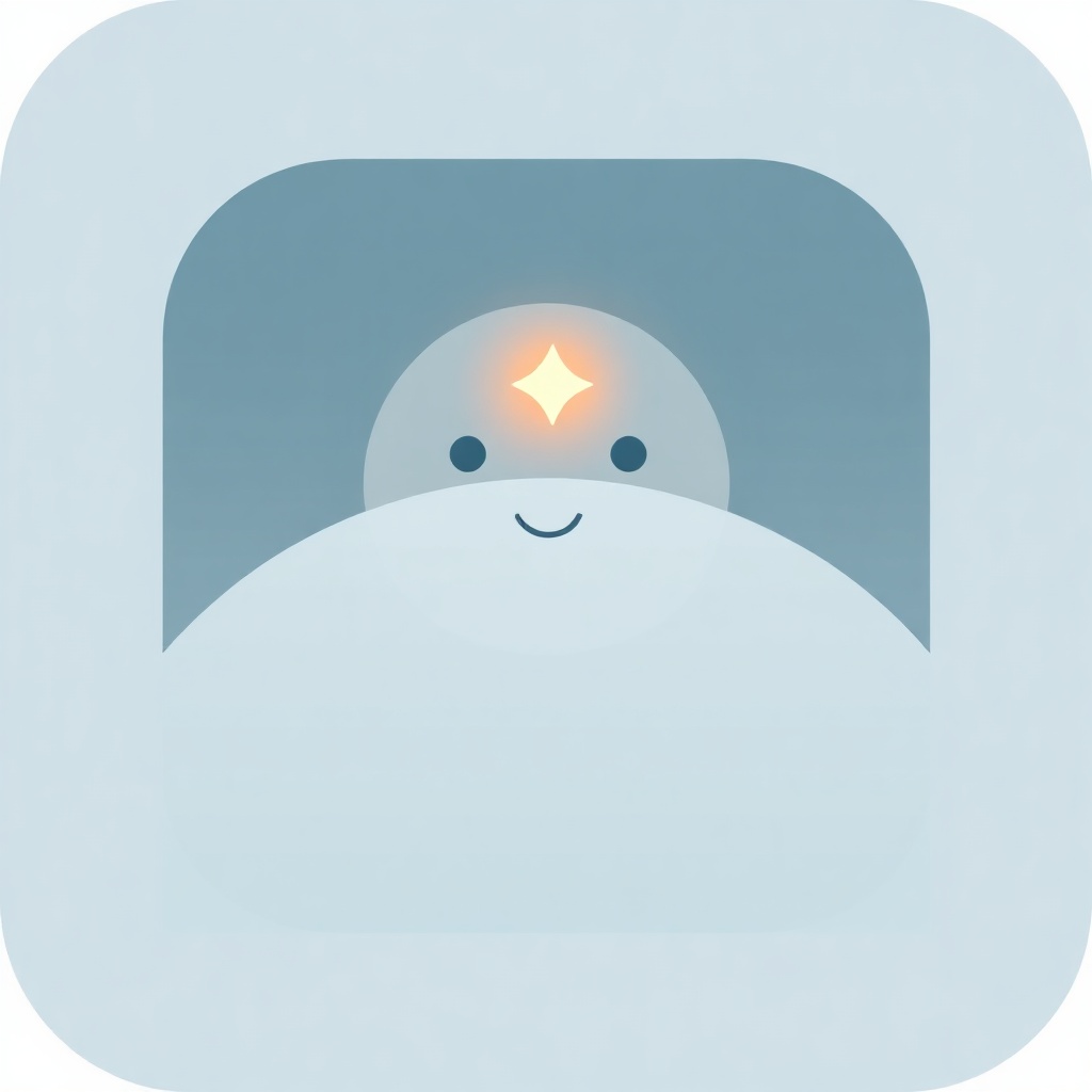 App icon for ChatGibidy, a friendly AI chat assistant: minimal glowing chat bubb...