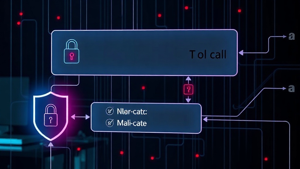 Diagram illustrating the flow of an AI agent's tool call through an interception and policy evaluation layer.