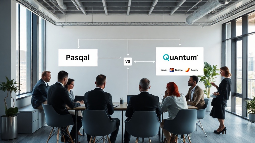 Diagram illustrating the proposed SPAC merger structure between Pasqal and Quantum Acquisition Company