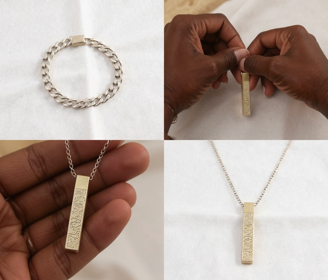 Comment porter le Collier Ayat Al Kursi Nûria - étapes