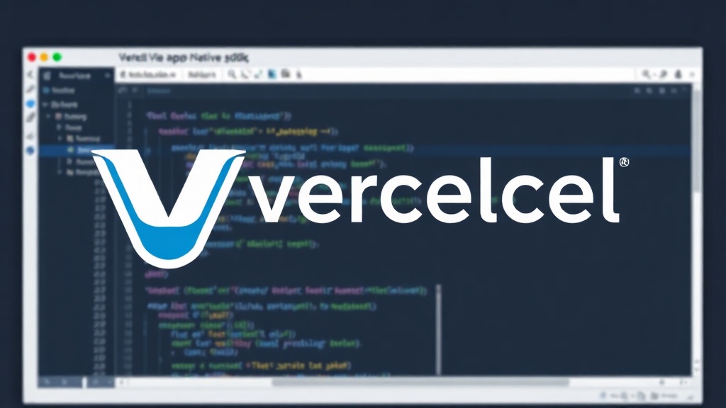 Vercel Native SDK logo and promotional graphic for desktop app development