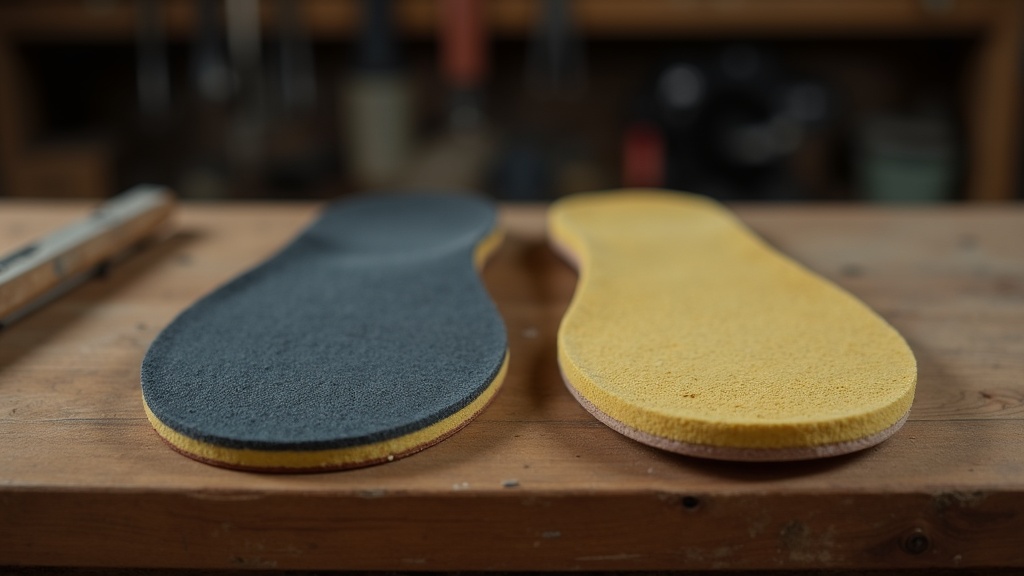 Stock insole vs aftermarket work boot insole comparison