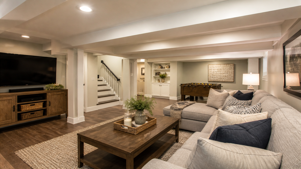 12 Genius Low-Ceiling Basement Design Ideas That Make Space Feel Higher 2 12 Genius Design Ideas for Basements with Low Ceilings