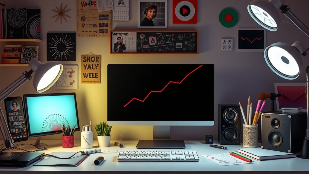 Visual representation of the increasing daily views on short-form video platforms like TikTok, YouTube Shorts, and Instagram Reels.