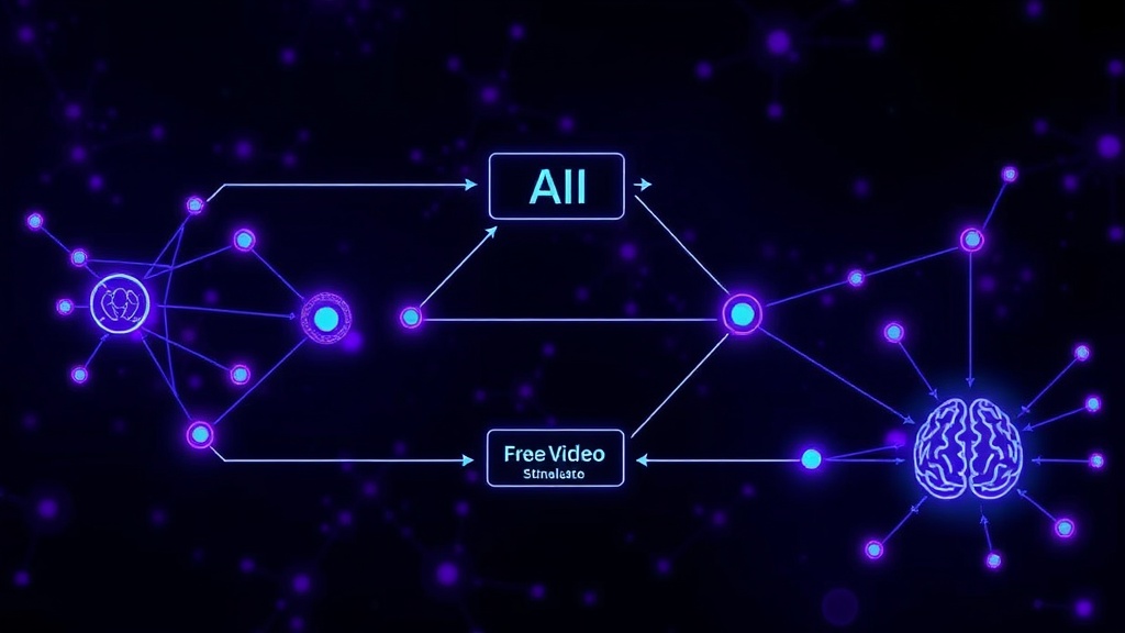 Diagram illustrating the AI feedback loop for generating targeted brain stimulation videos