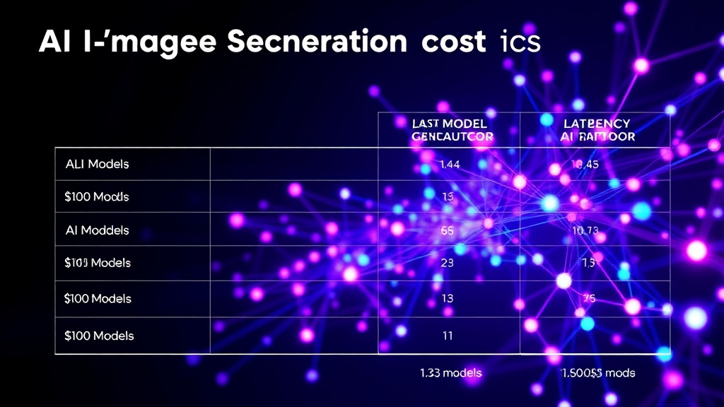 Comparison chart showing AI image model costs and latency metrics