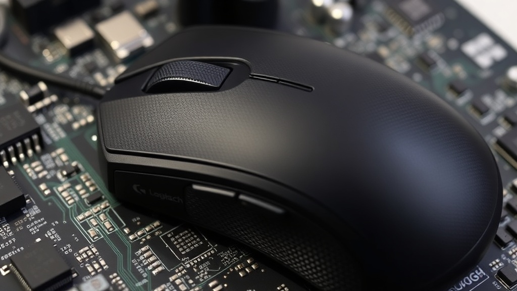Logitech MX Master 4 mouse with its ergonomic design and MagSpeed scroll wheel