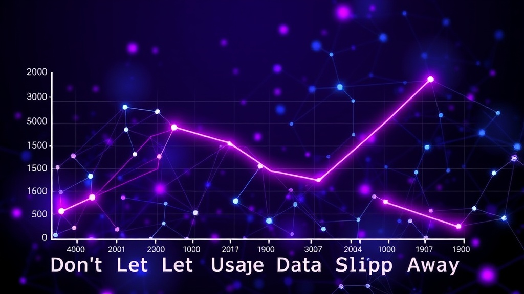 Graph showing declining active user counts over a 12-month AI contract period.