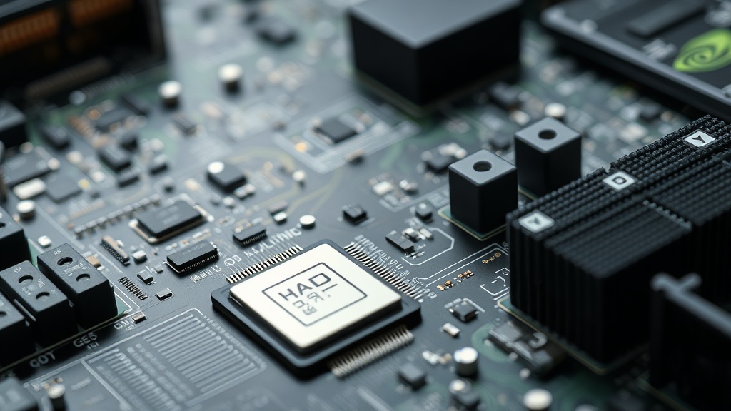 NVIDIA GPU cluster powering large-scale AI training and inference operations