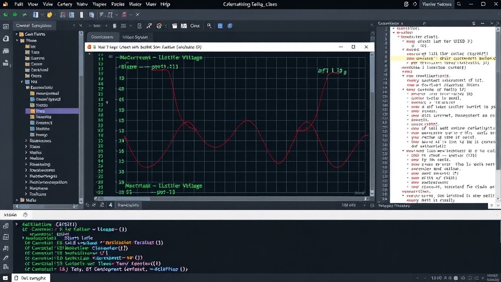 LTspice simulation output showing MOSFET drain current vs. drain-source voltage curves