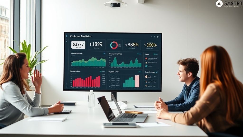 Dashboard view showing key customer engagement metrics and churn indicators