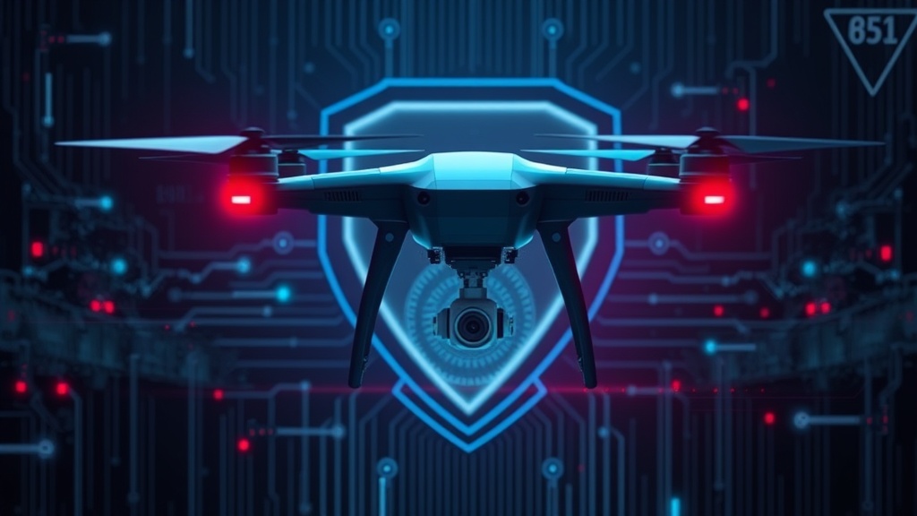 An AI-powered drone autonomously identifies a target from aerial imagery.