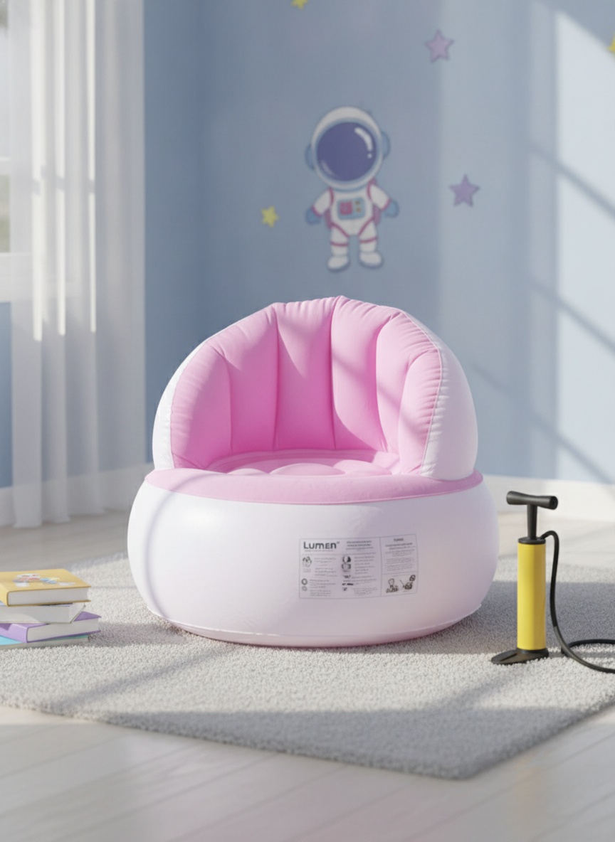 Kids Inflatable Sofa Chair with Foot Pump photo 4