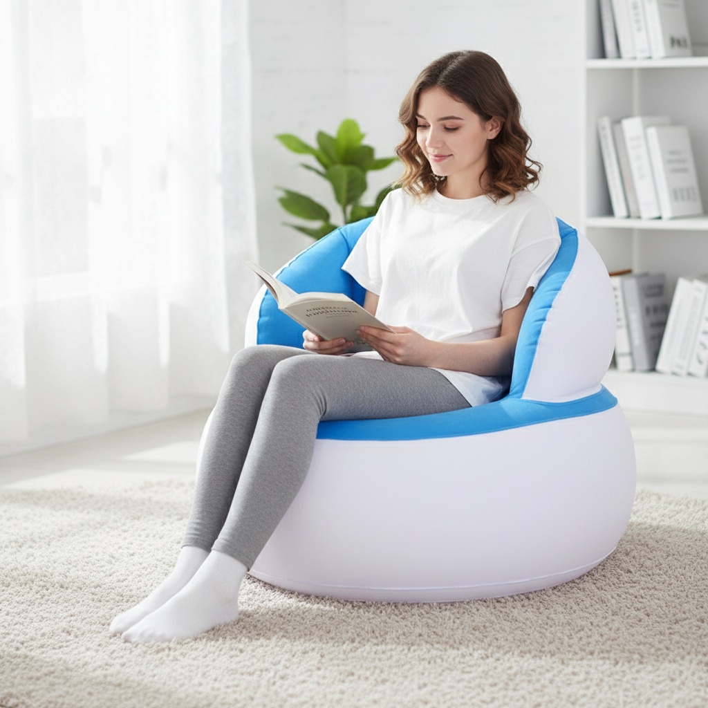 Kids Inflatable Sofa Chair with Foot Pump photo 2