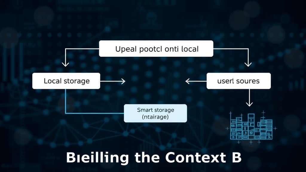 Diagram illustrating the flow of user queries to local storage and LLM inference.