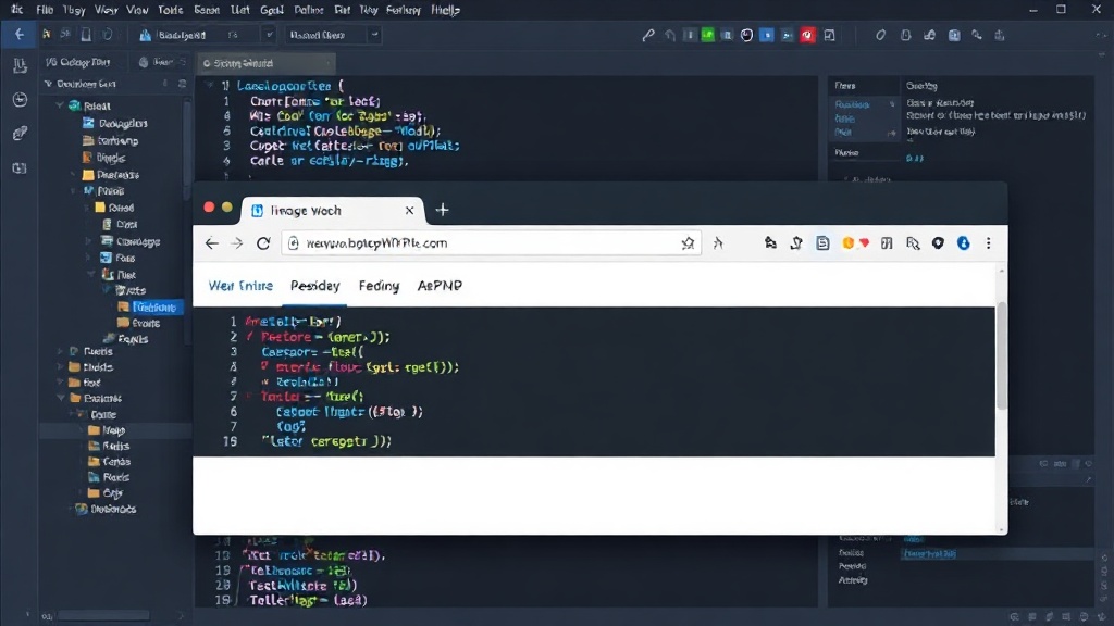 A developer's local machine showing a browser tab with a WebP to PNG conversion tool
