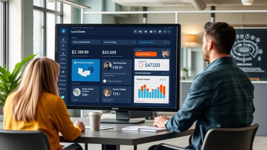 LaunchZone dashboard displaying product listings and community engagement metrics.