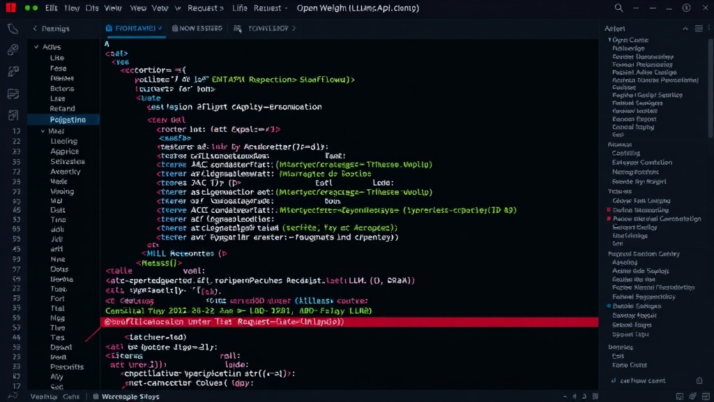 Example JSON payload structure for an LLM API request.