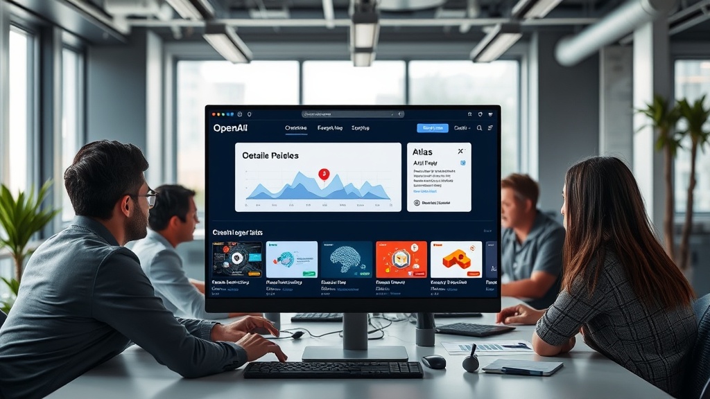 OpenAI desktop app interface showcasing integrated AI browsing features
