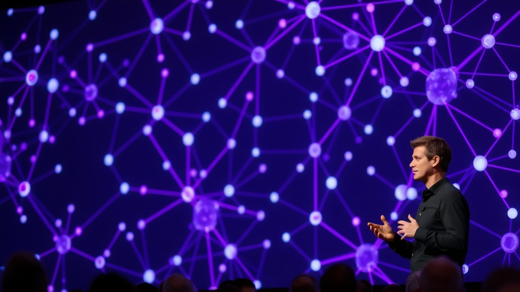 OpenAI CEO Sam Altman presenting the new GPT-5.6 model family at a press event.