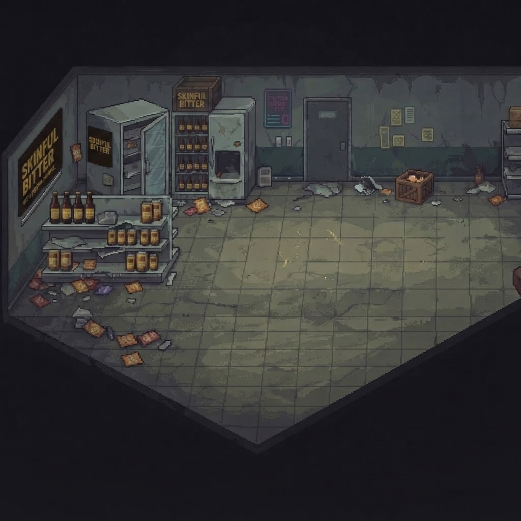 Image: Edit this pixel art game background. KEEP EVERYTHI