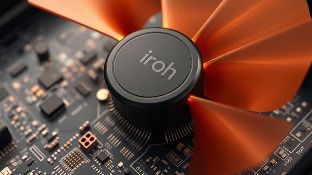 Iroh AI-powered smart fan demonstrating adaptive airflow based on real-time environmental data