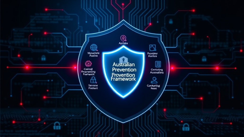 Diagram illustrating the multi-layered Australian Scams Prevention Framework components.