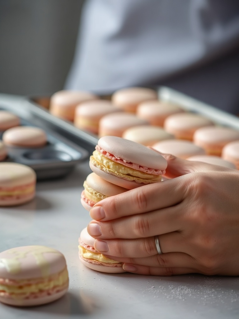 macarons preparation