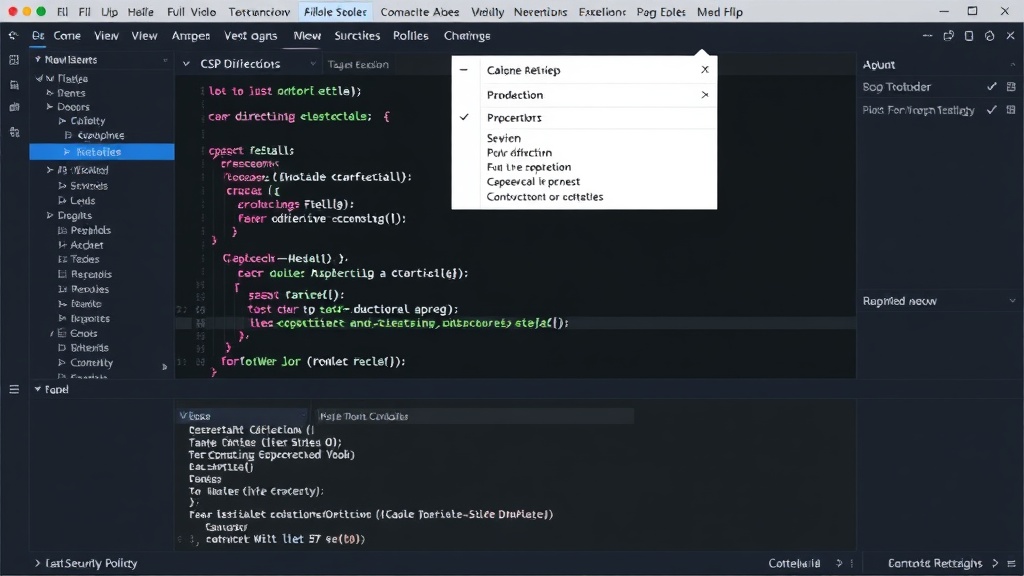 Visual interface for configuring CSP directives in CSP Builder