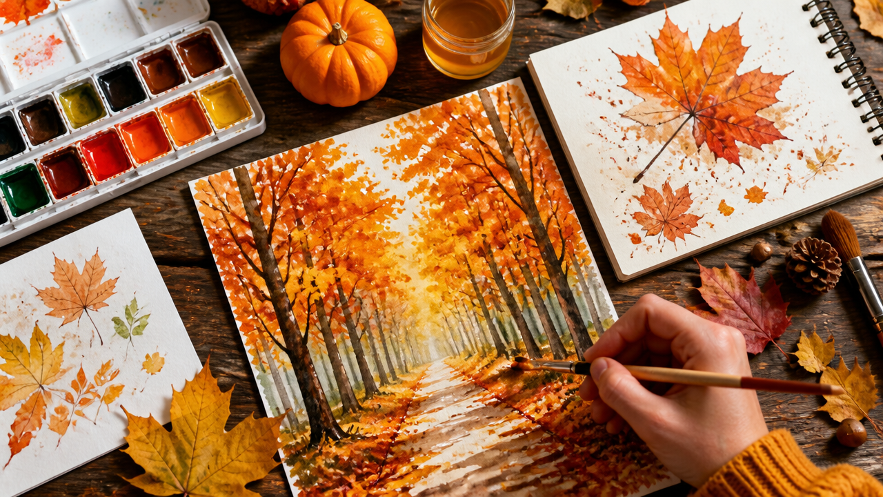 12 Genius Fall Art &amp; Drawing Ideas You’ll Want to Try Right Now